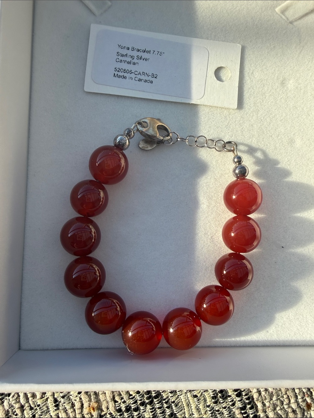 NEW: Kara Yoo Yona Bracelet - Carnelian